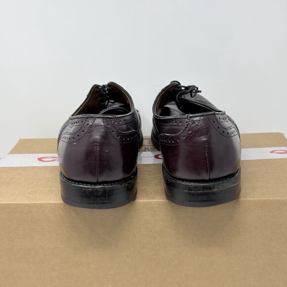 Vintage Allen Edmonds Concord Wingtip Oxford 12 B Burgundy Brogue 5177 USA main image 8